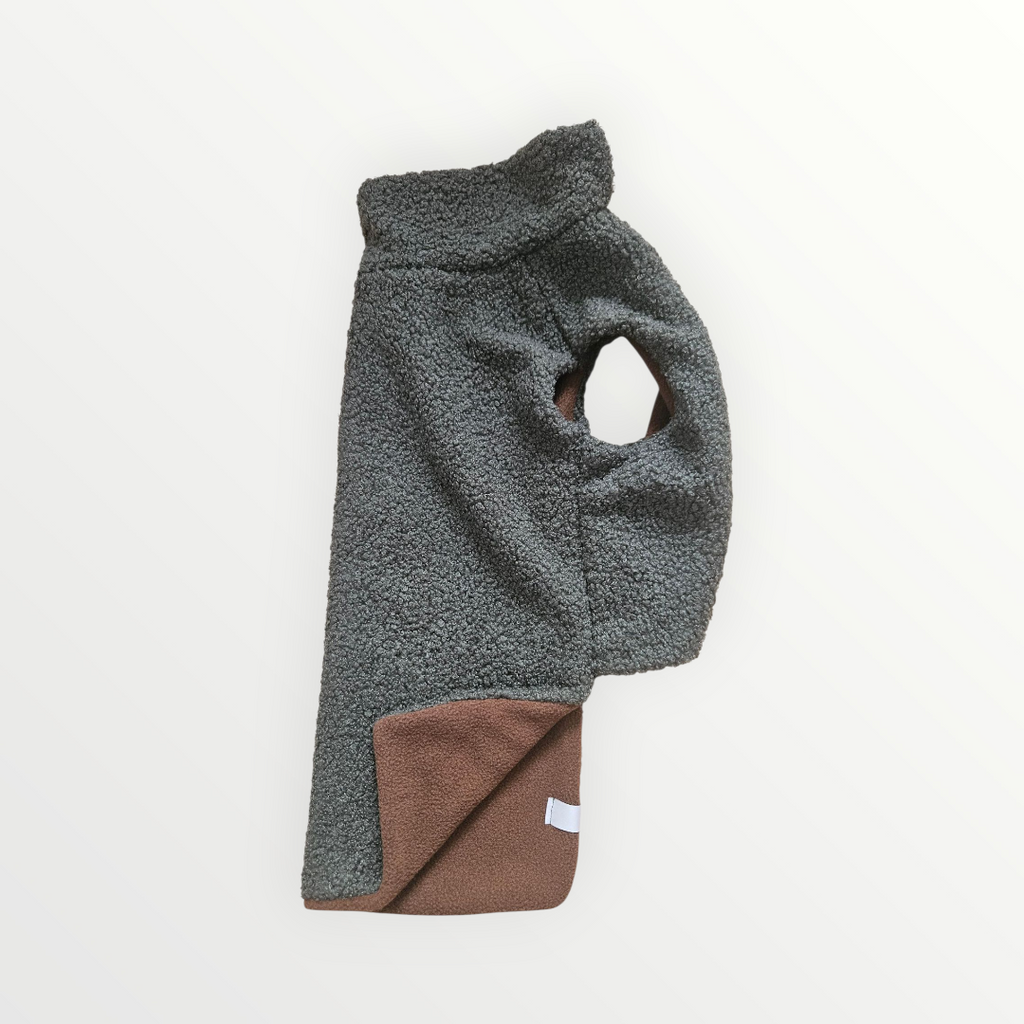 Hundepullover aus Teddystoff mit Fleece-Futter - klassik edition