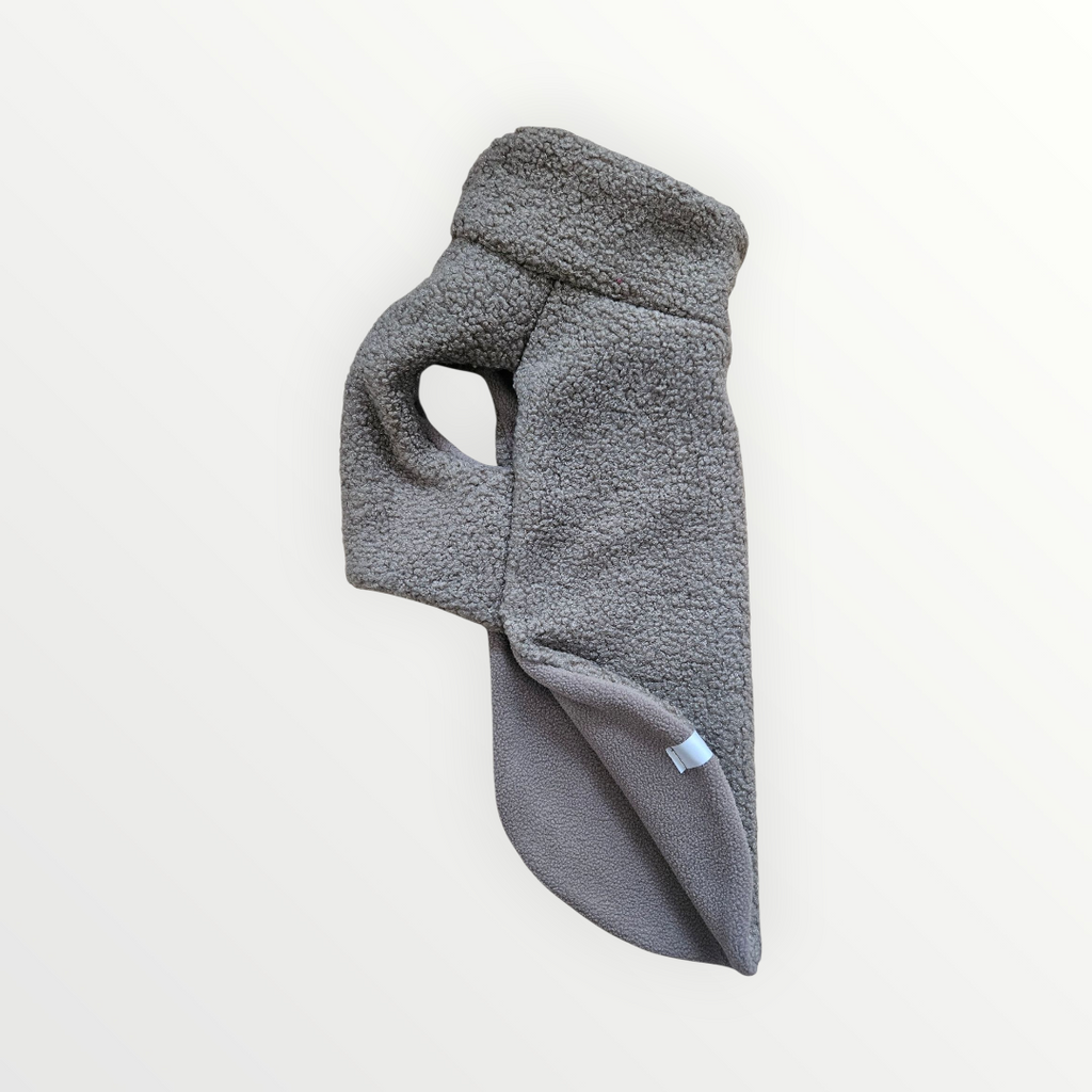 Hundepullover aus Teddystoff mit Fleece-Futter - klassik edition