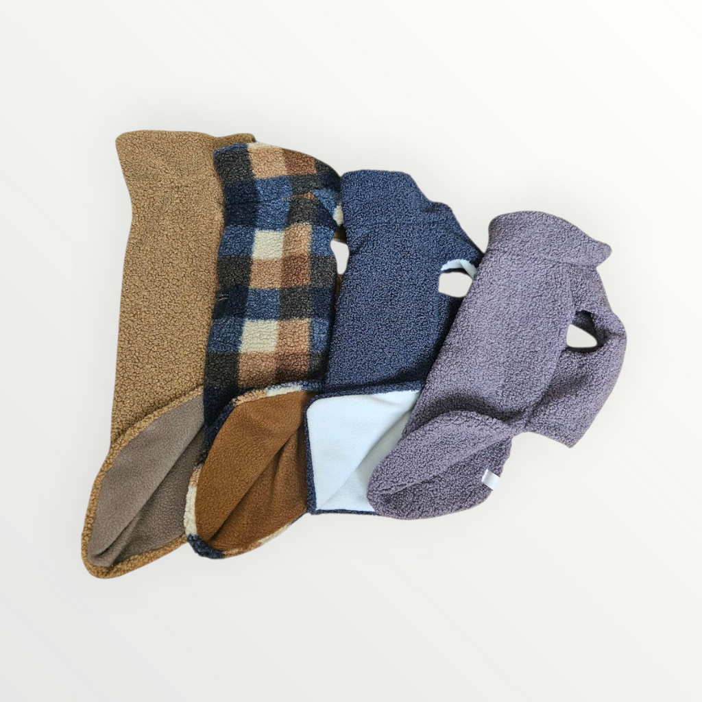 Hundepullover aus Teddystoff mit Fleece-Futter - klassik edition