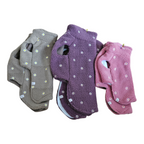 Hundepullover aus Teddystoff mit Fleece-Futter - Blumen edition