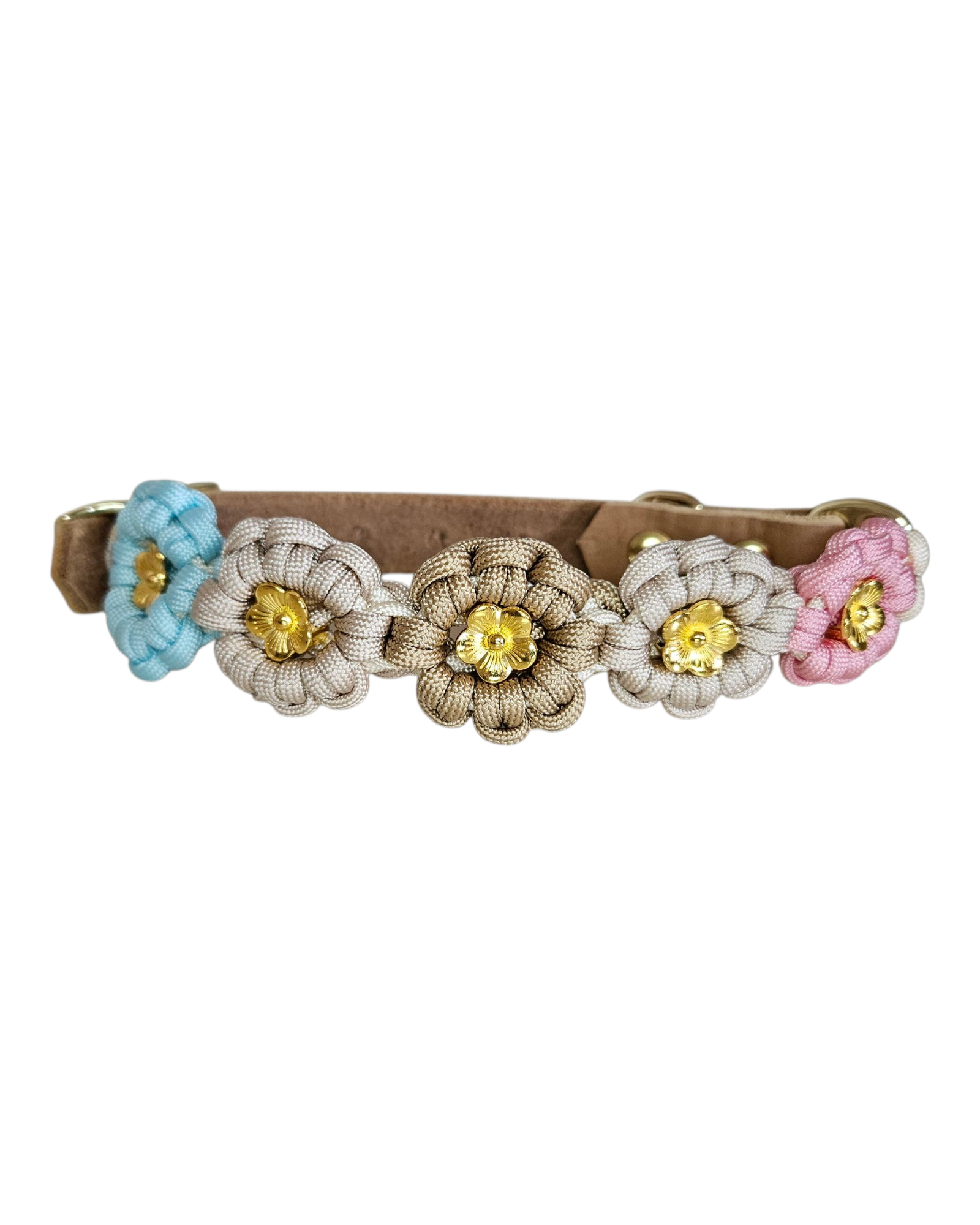 Hundehalsband Paracord Blumen