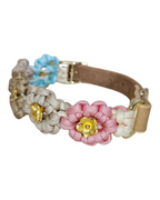 Hundehalsband Paracord Blumen