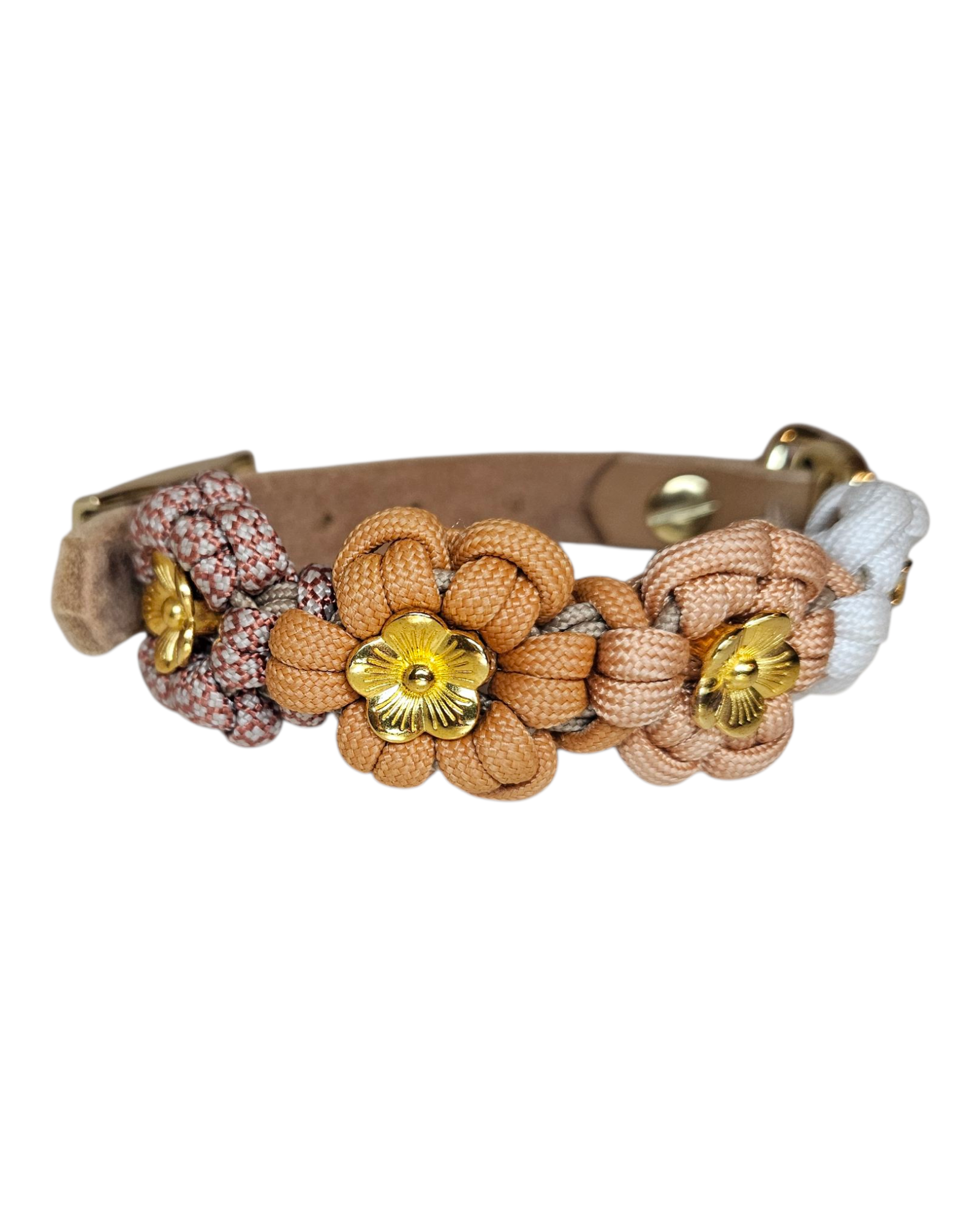 Hundehalsband Paracord Blumen