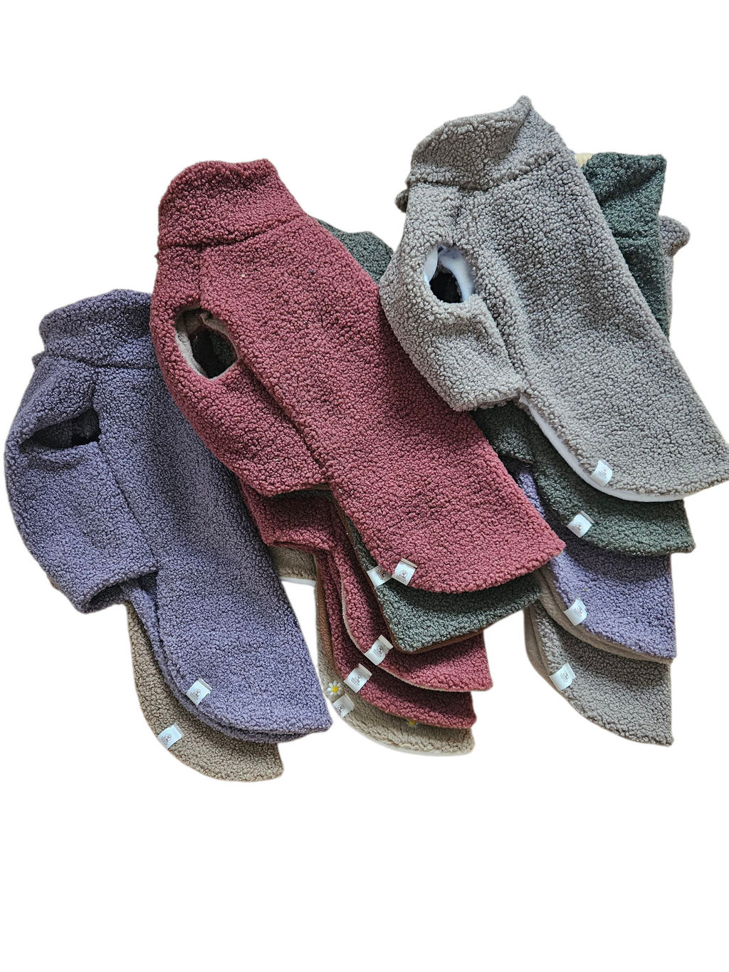 Hundepullover aus Teddystoff mit Fleece-Futter - klassik edition
