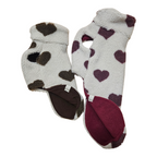 Hundepullover aus Teddystoff mit Fleece-Futter - Herz edition