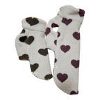 Hundepullover aus Teddystoff mit Fleece-Futter - Herz edition