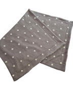 Decke Taupe Blumen