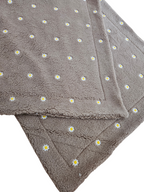 Decke Taupe Blumen