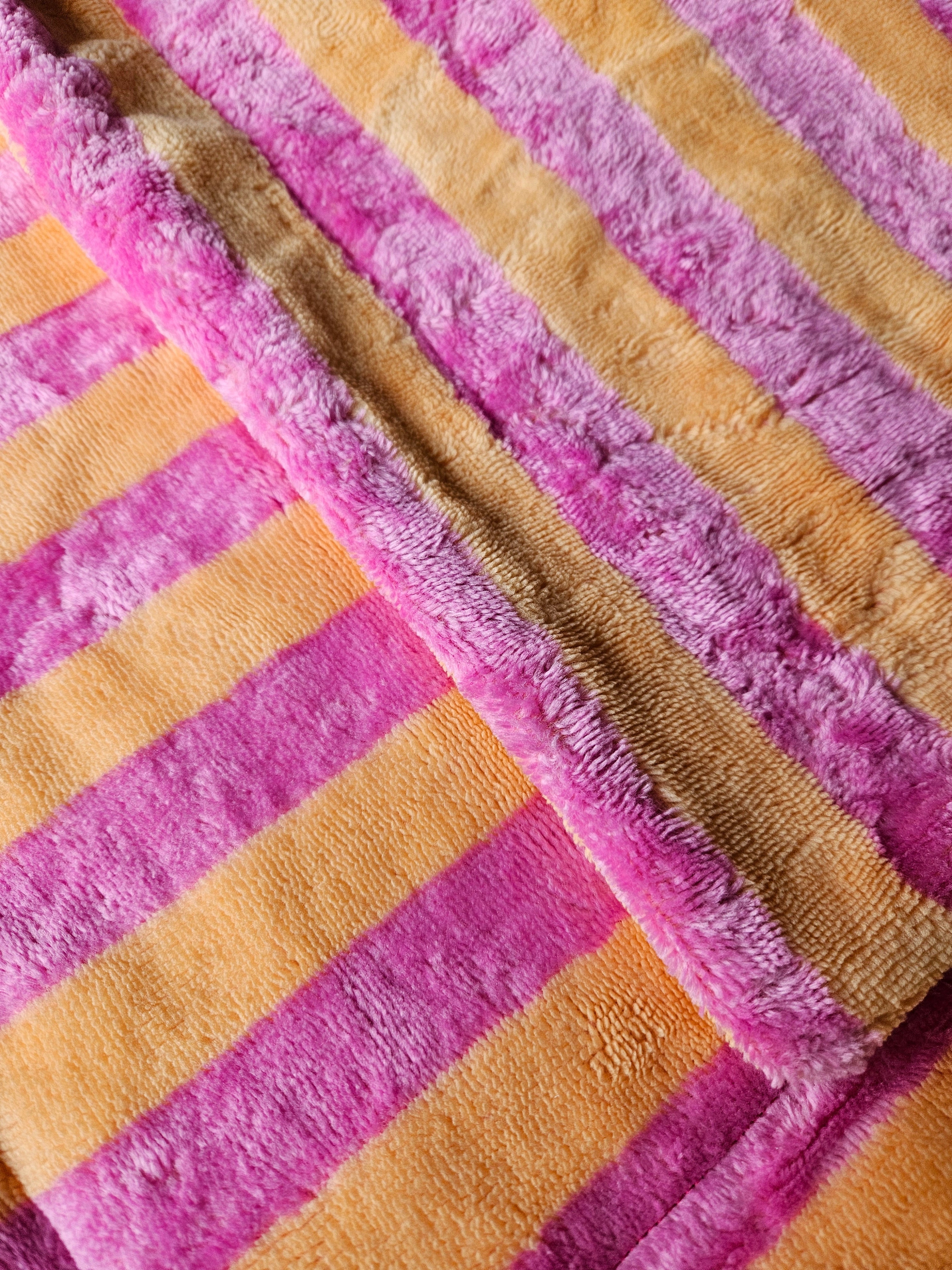 Decke Bambusfrottee Pink/Orange