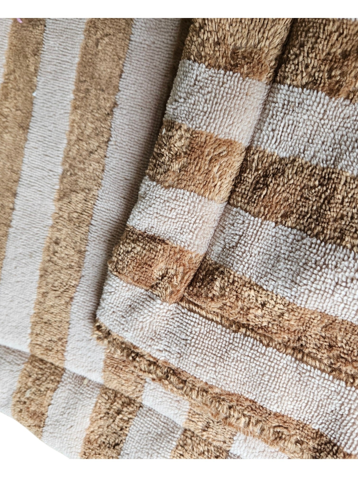 Decke Bambusfrottee Braun/Beige