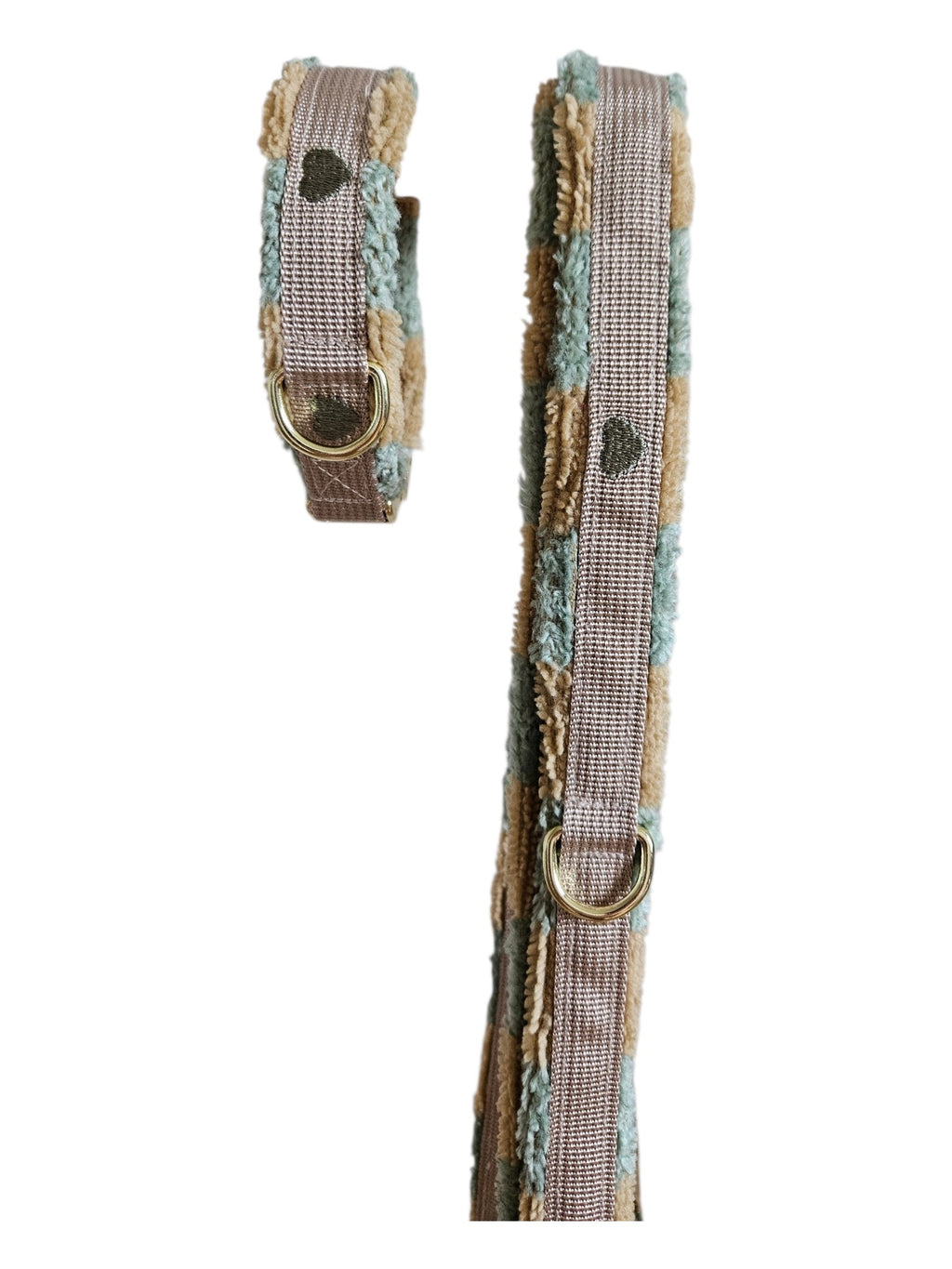 Halsband & Leine Sage/Braun