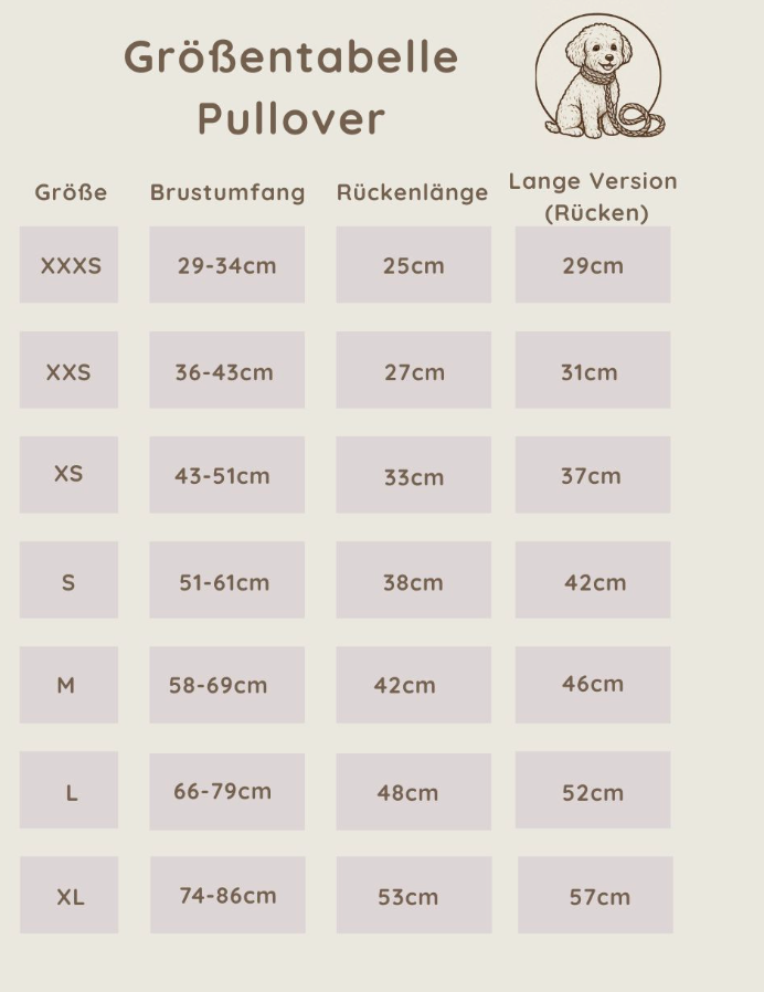 Hundepullover aus Teddystoff mit Fleece-Futter - special edition