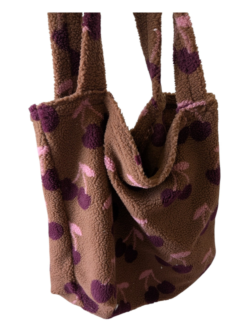 Dog-Mom-Bag | Shopper - Kirschen braun/rose