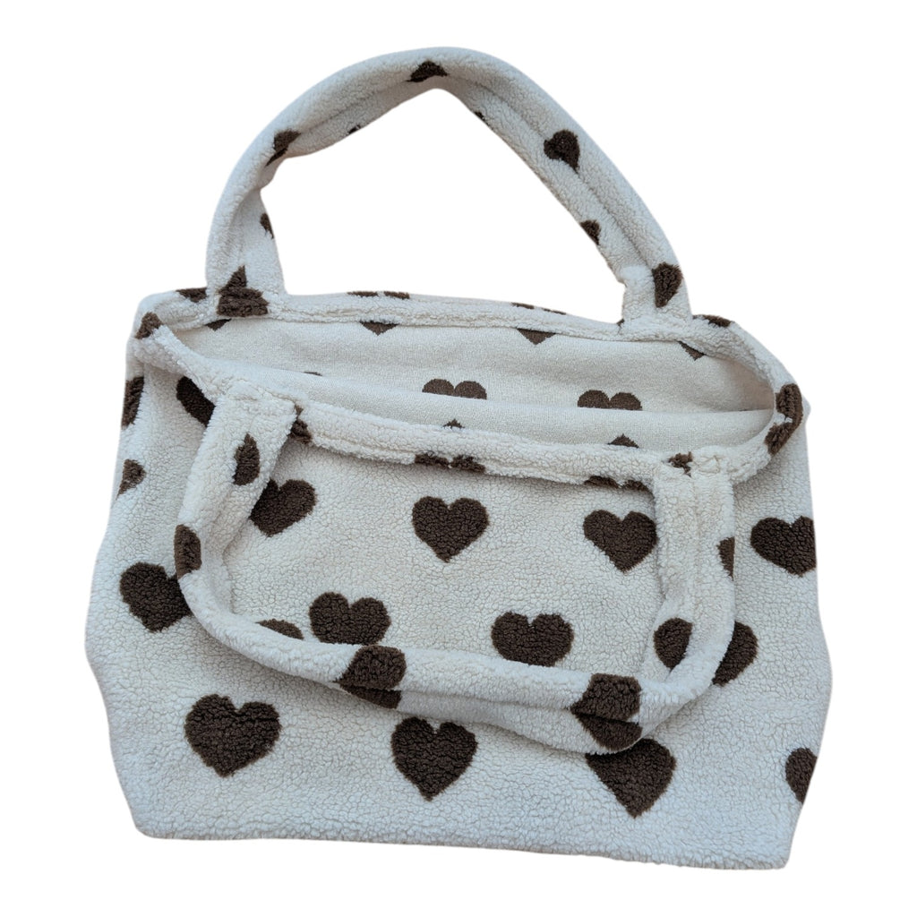 Dog-Mom-Bag | Shopper - Herzen Braun