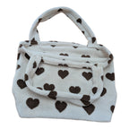 Dog-Mom-Bag | Shopper - Herzen Braun